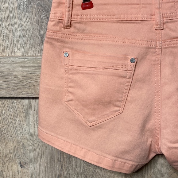 ROX Denim Stretch 2.5 INCH SHORT sz9 Bright Coral 🪸 Peach very Stretch blend - Picture 8 of 13